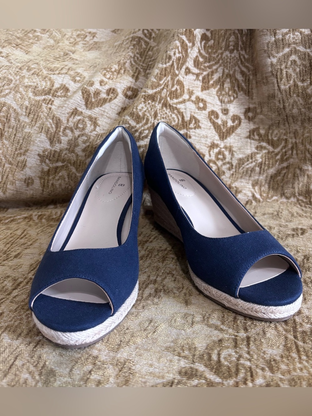Bandolino Navy Espadrille New without Box Size 11